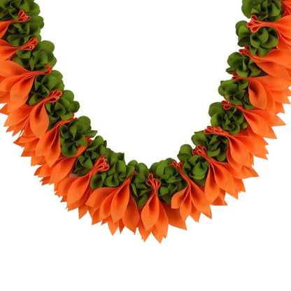 Artificial Garland for Home Decoration, 40 Inches Handcrafted Artificial Jasmine Flower Garland for Sankranti Ugadi Varamahalakshmi Wedding Event & Navaratri Festivals (Beige)