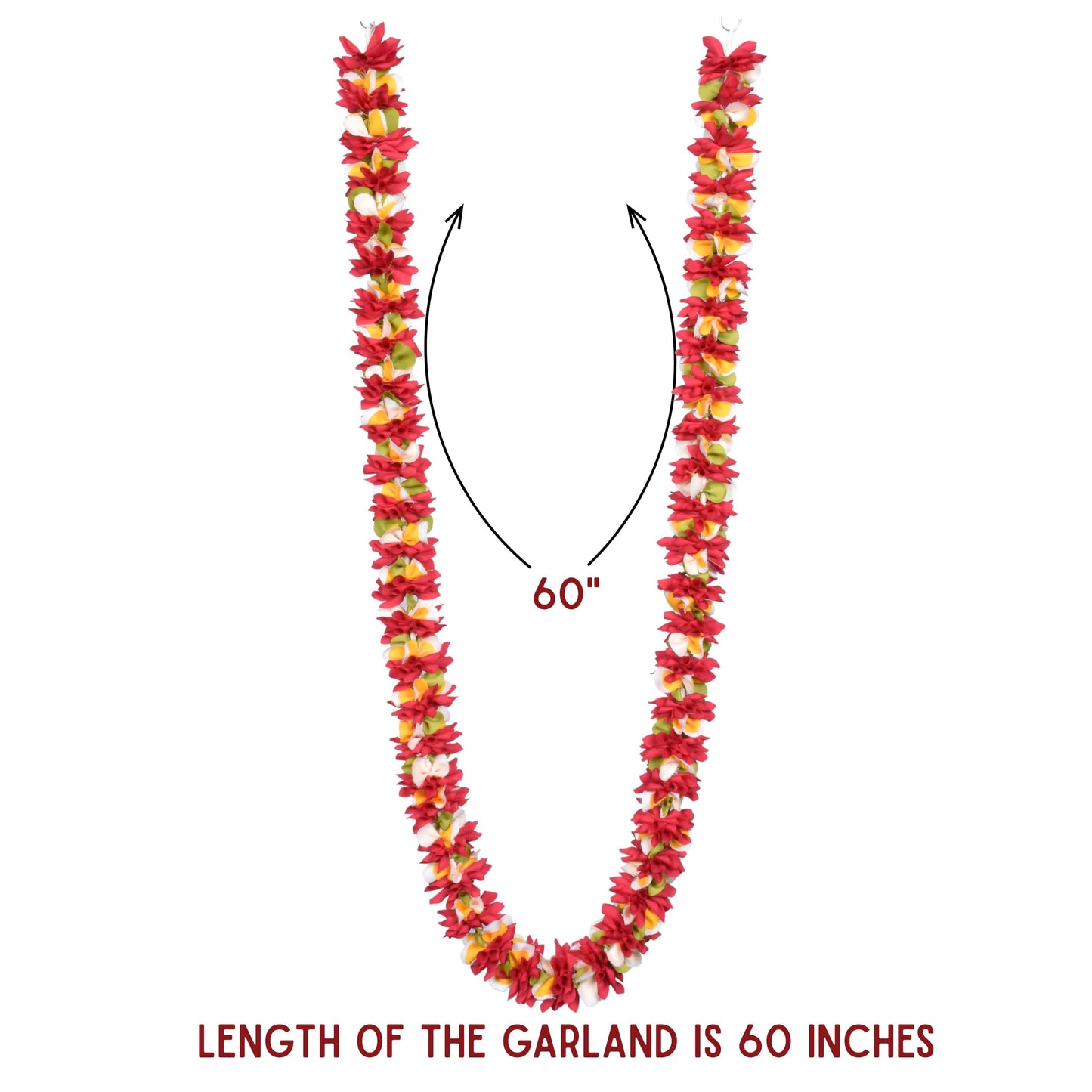 Garland for Photo Frame, 30 Inches Artificial Garland, Garland for Decoration,God Idol, Festivals, Home Decor, Varalakshmi, Diwali,Ugadi, Sankranti, Navaratri & Wedding (Orange)