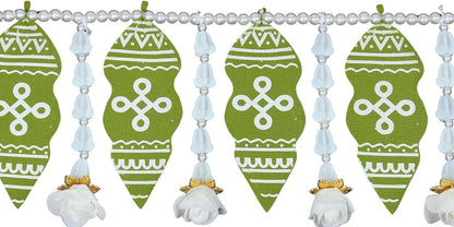Toran for Main Door Entrance, Handmade Mango Leaf Toran, Traditional Bandarwal for Festival, Wedding & Home Decor, Artificial Leaf Door Hanging (42 x 6 Inches, Green)