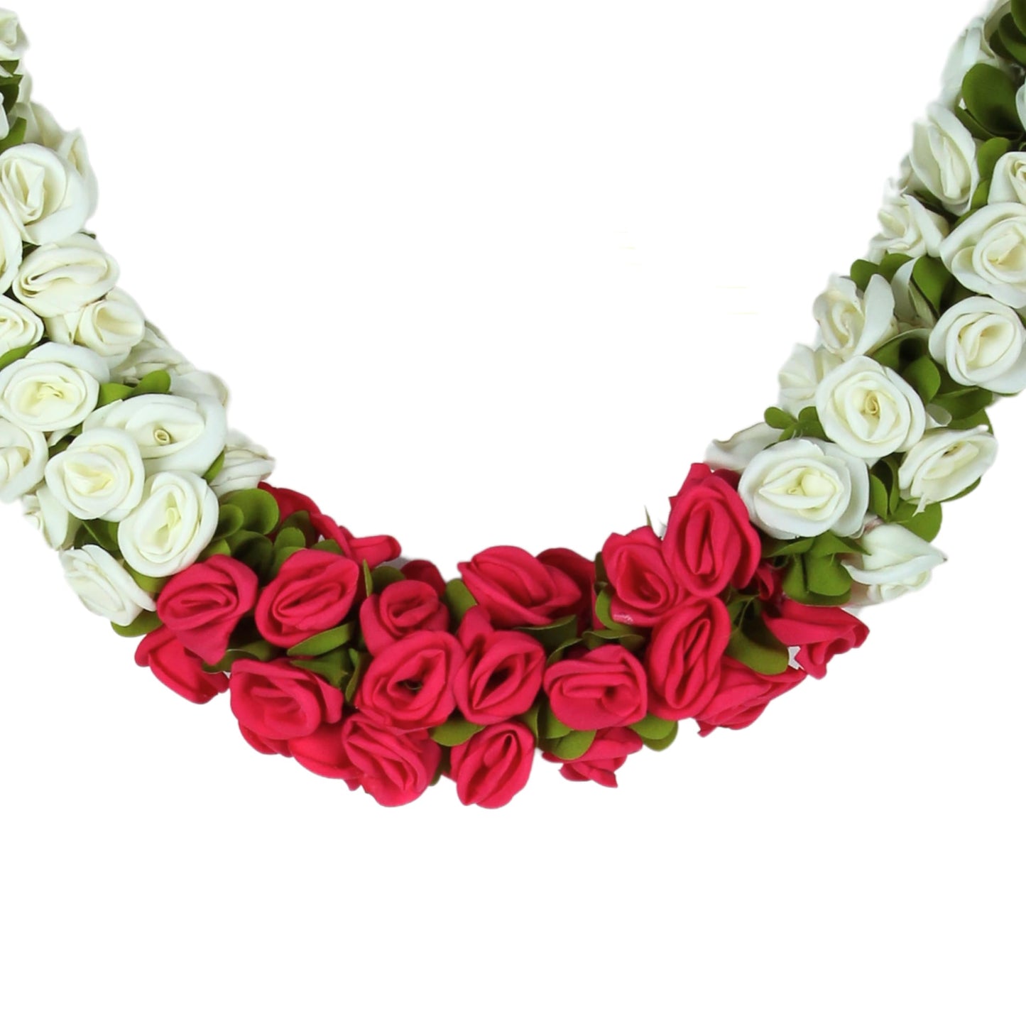 Toran for Main Door Entrance, Bandarwal for Festival, Pooja Mandir & Wedding, Handmade Traditional Flower Hanging for Home & Office Decor (42 inches 30 inches) Red