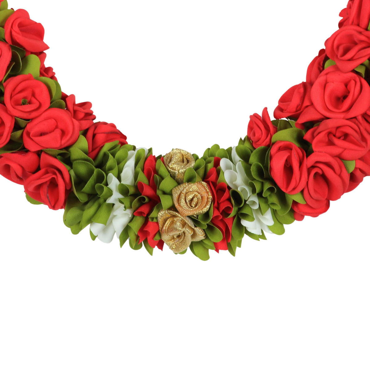 Toran for Main Door Entrance, Bandarwal for Festival, Pooja Mandir & Wedding, Handmade Traditional Flower Hanging for Home & Office Decor (42 inches 18 inches) Red