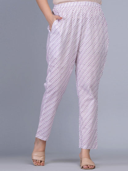 Dhiyona KL Ethnic Motifs Printed Straight Pure Cotton Kurta & Trousers With Dupatta
