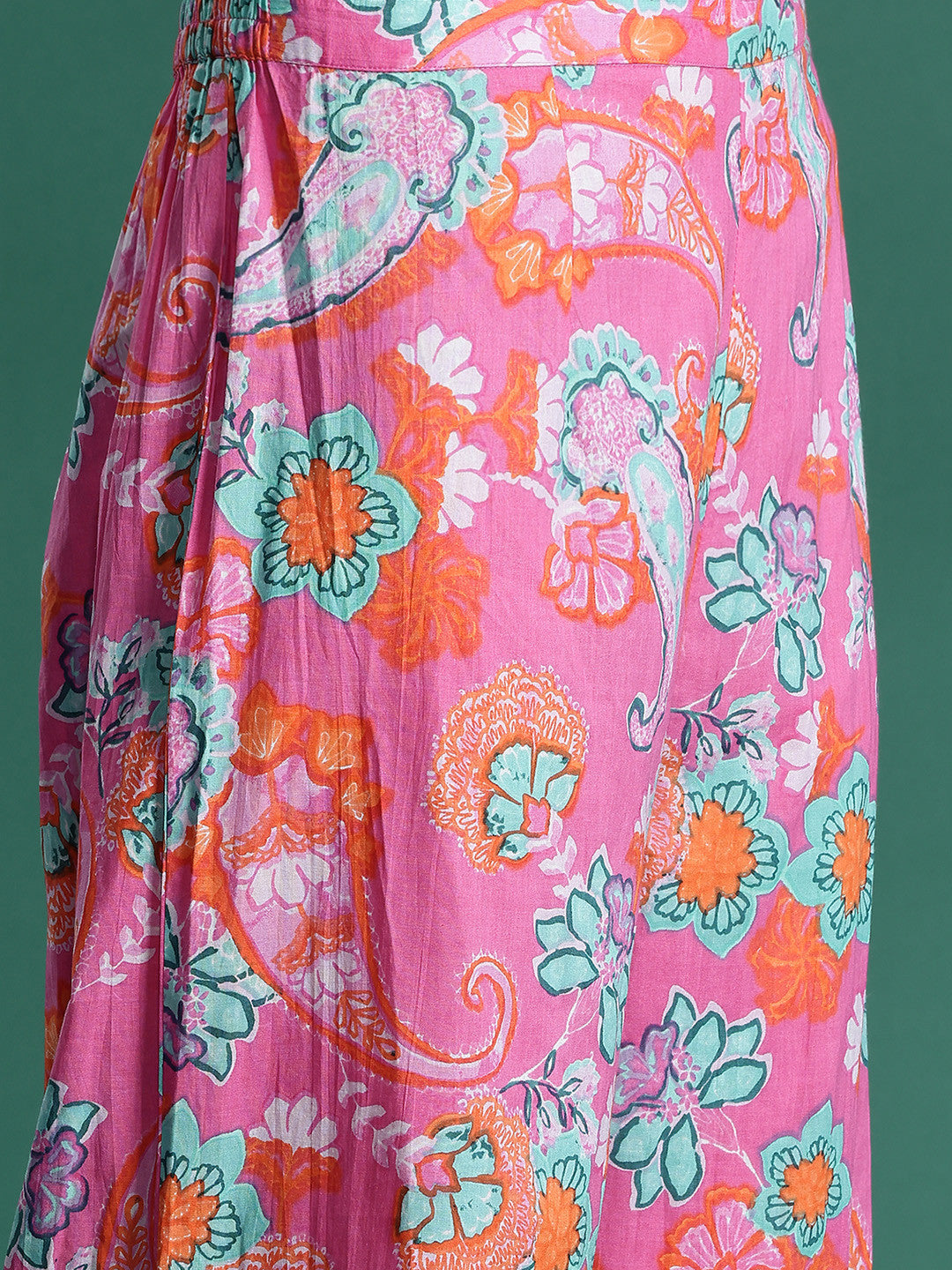 Floral Printed Pure Cotton Kurta with Palazzos