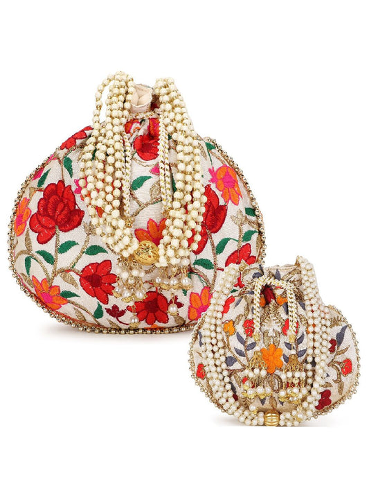 Dhiyona NR Embroidered Potli Clutch
