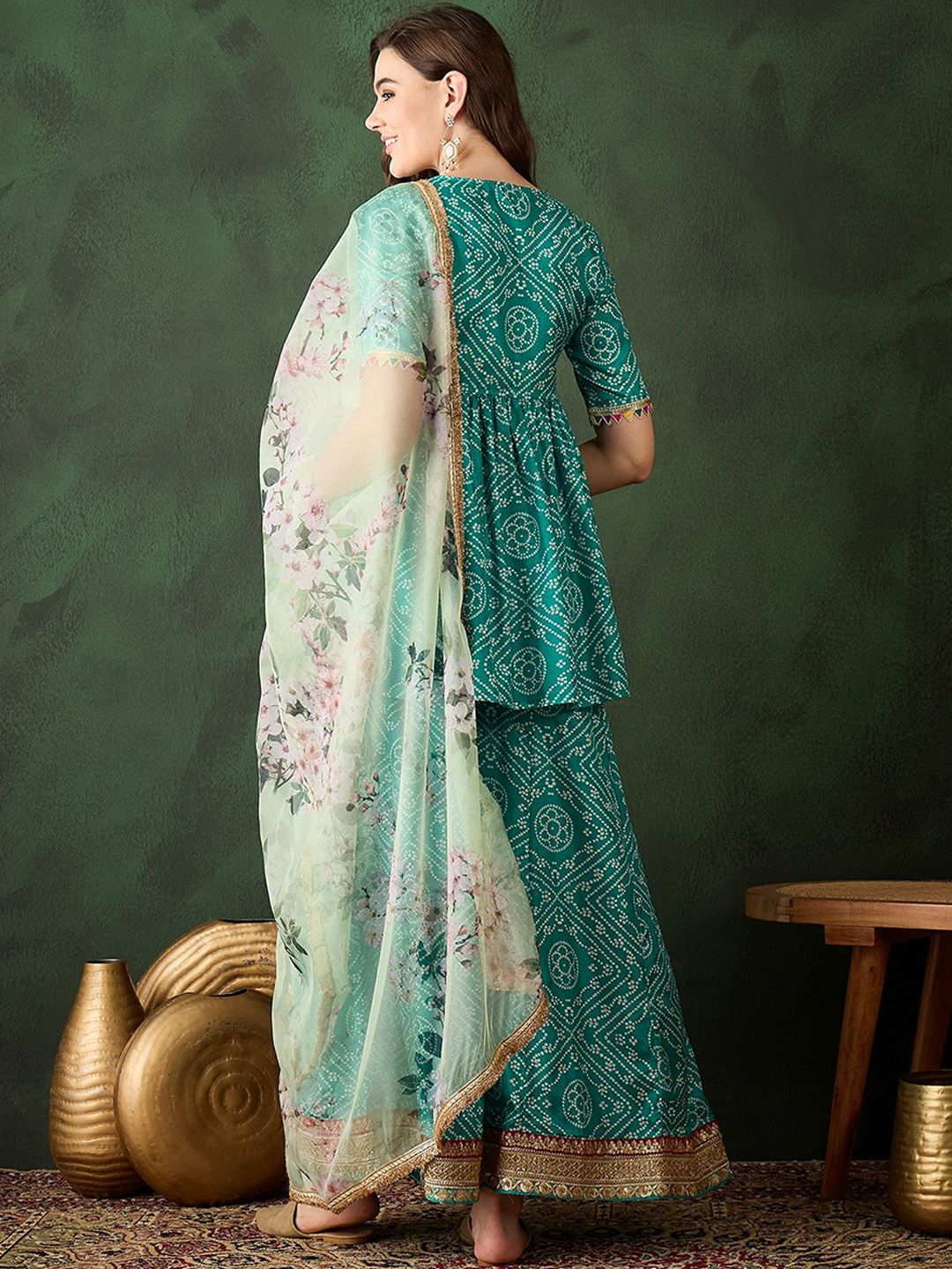 Dhiyona SN Bandhani Printed Kurta Sets