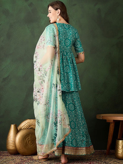 Dhiyona SN Bandhani Printed Kurta Sets