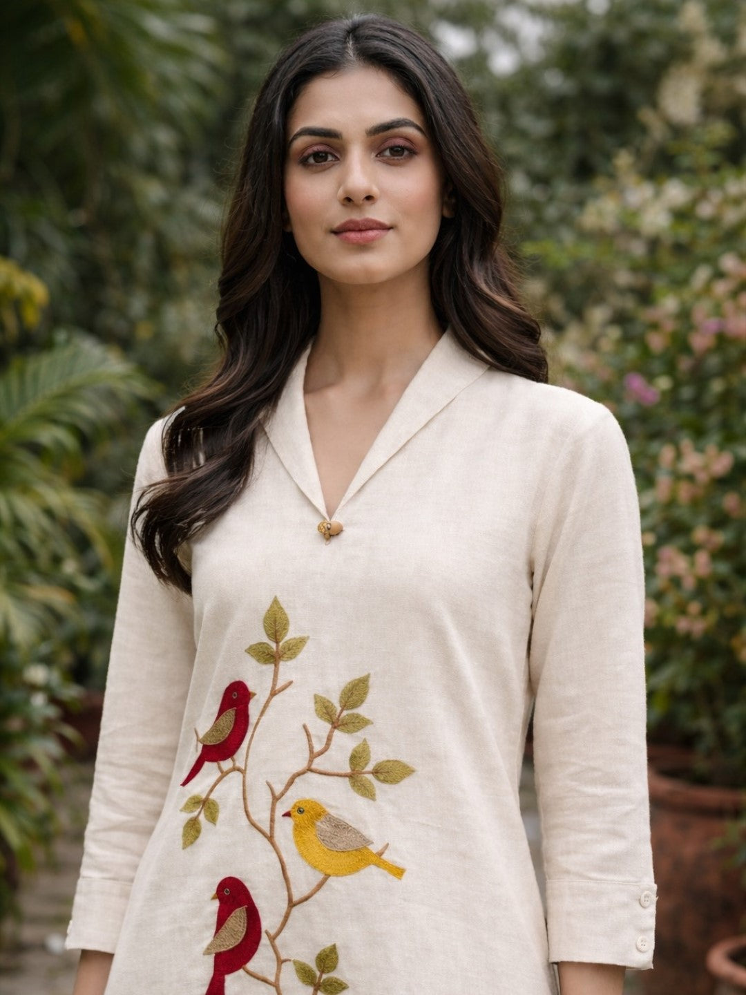 Sargi daisy embroidery co-ord set