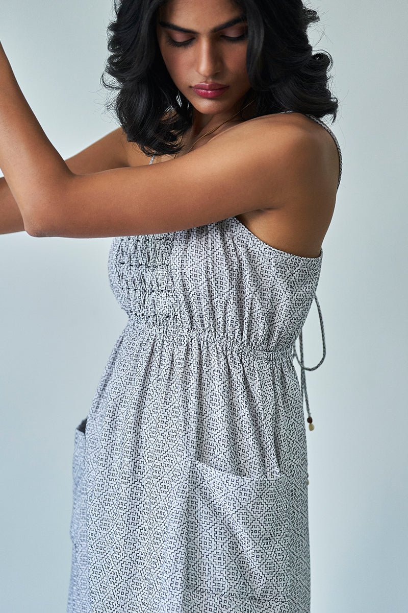 Heavenly Pink Linen Top With White Cotton Bottom