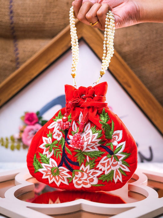 Dhiyona NR Embroidered Potli Clutch