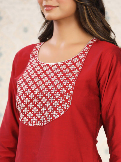 Dhiyona OD  Floral Embroidered Kurta