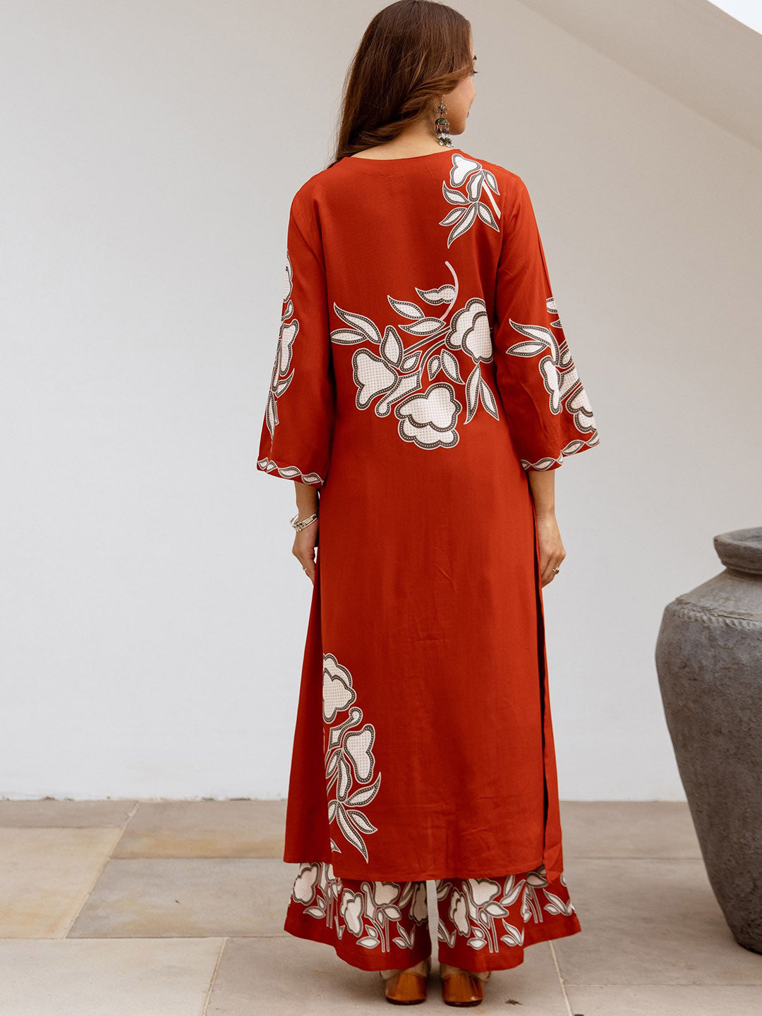Women Floral Printed Kurta with Palazzo