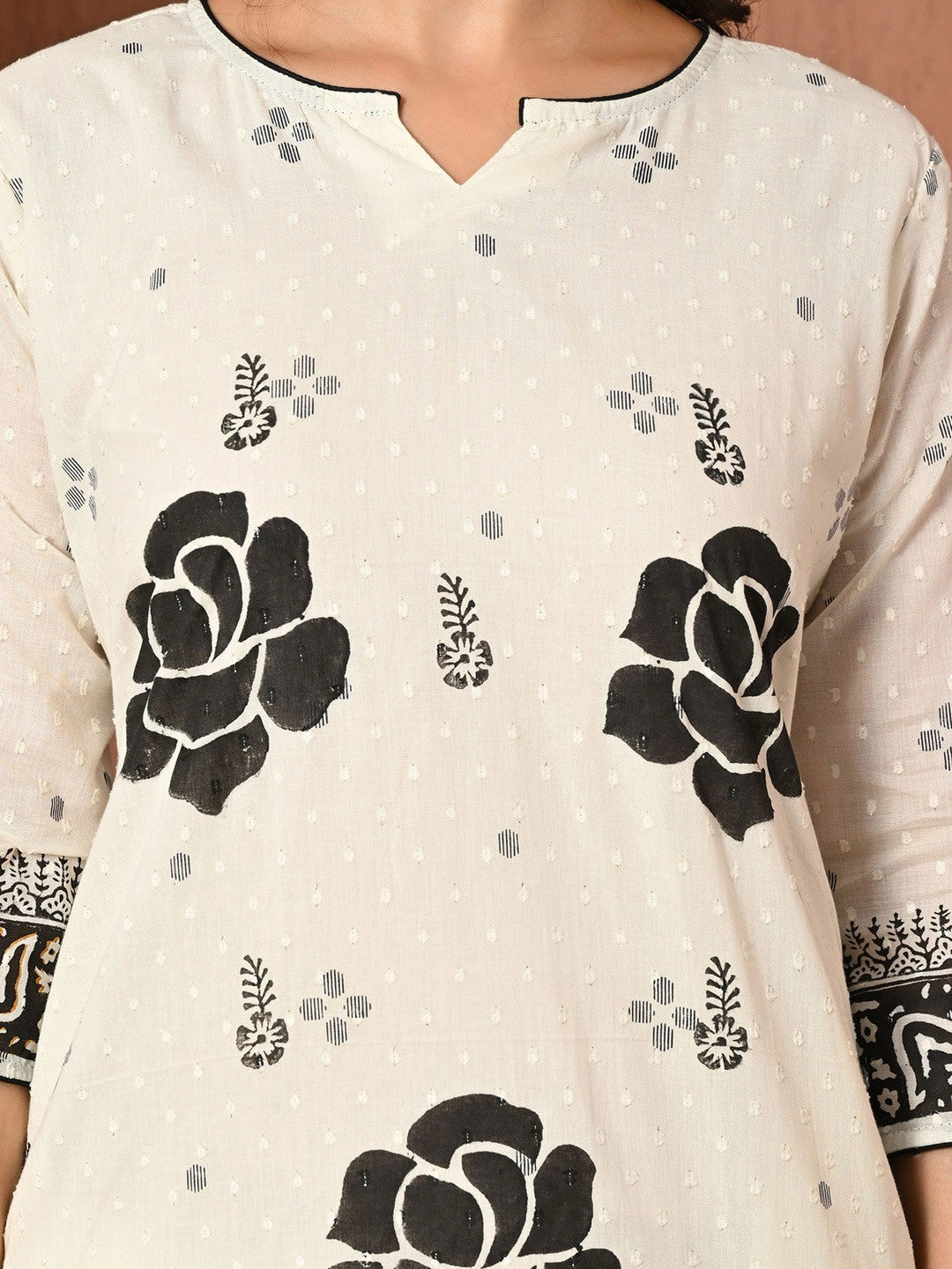 Women Floral Printed Regular Pure Cotton Kurta with Palazzos