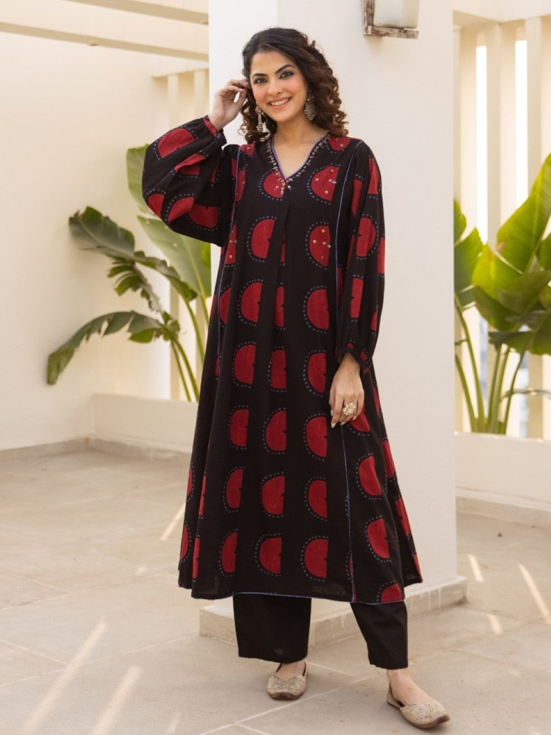 Karen Jade Cotton Kurta Pant Set