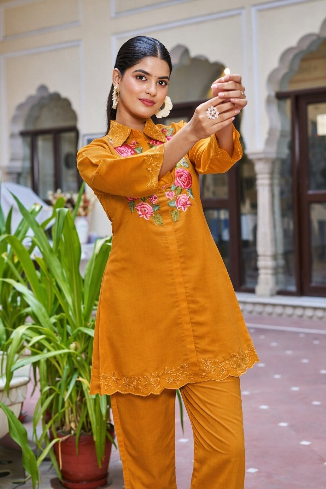 Darika Sunrise Embroidered Co-ord Set