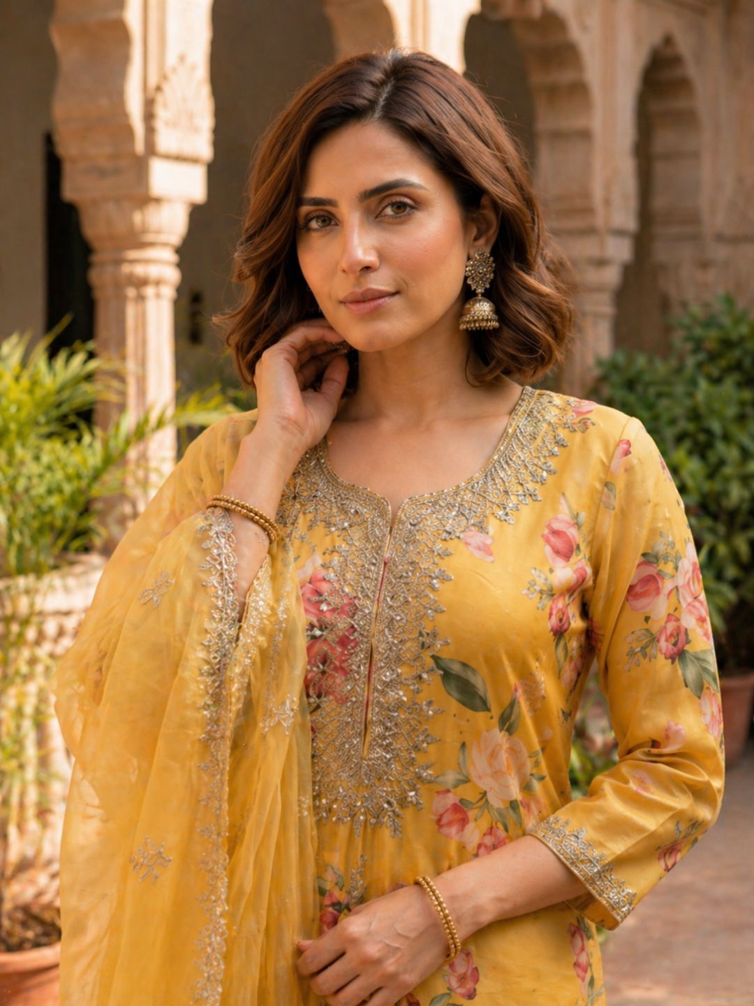 Mahi Amber work premium Suit Set