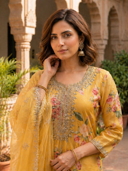 Mahi Amber work premium Suit Set