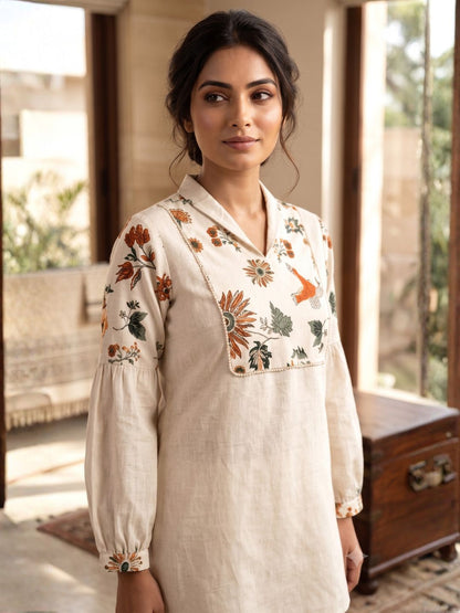 Rashmika Pearl Cotton Co-ord Set
