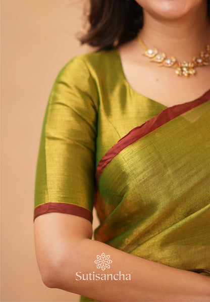 Dhiyona SS Woven Poetry Artisanal Handloom Tissue Cotton Saree