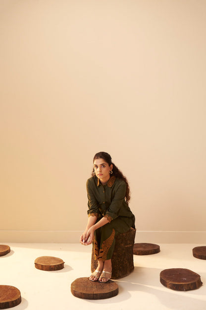 Tisca forest embroidery co-ord set