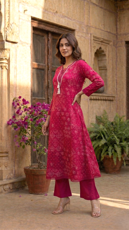 Vairagi Candy Printed Work Suit Set