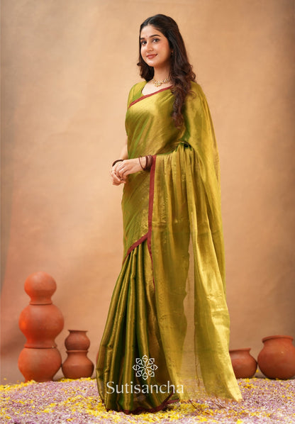 Dhiyona SS Woven Poetry Artisanal Handloom Tissue Cotton Saree