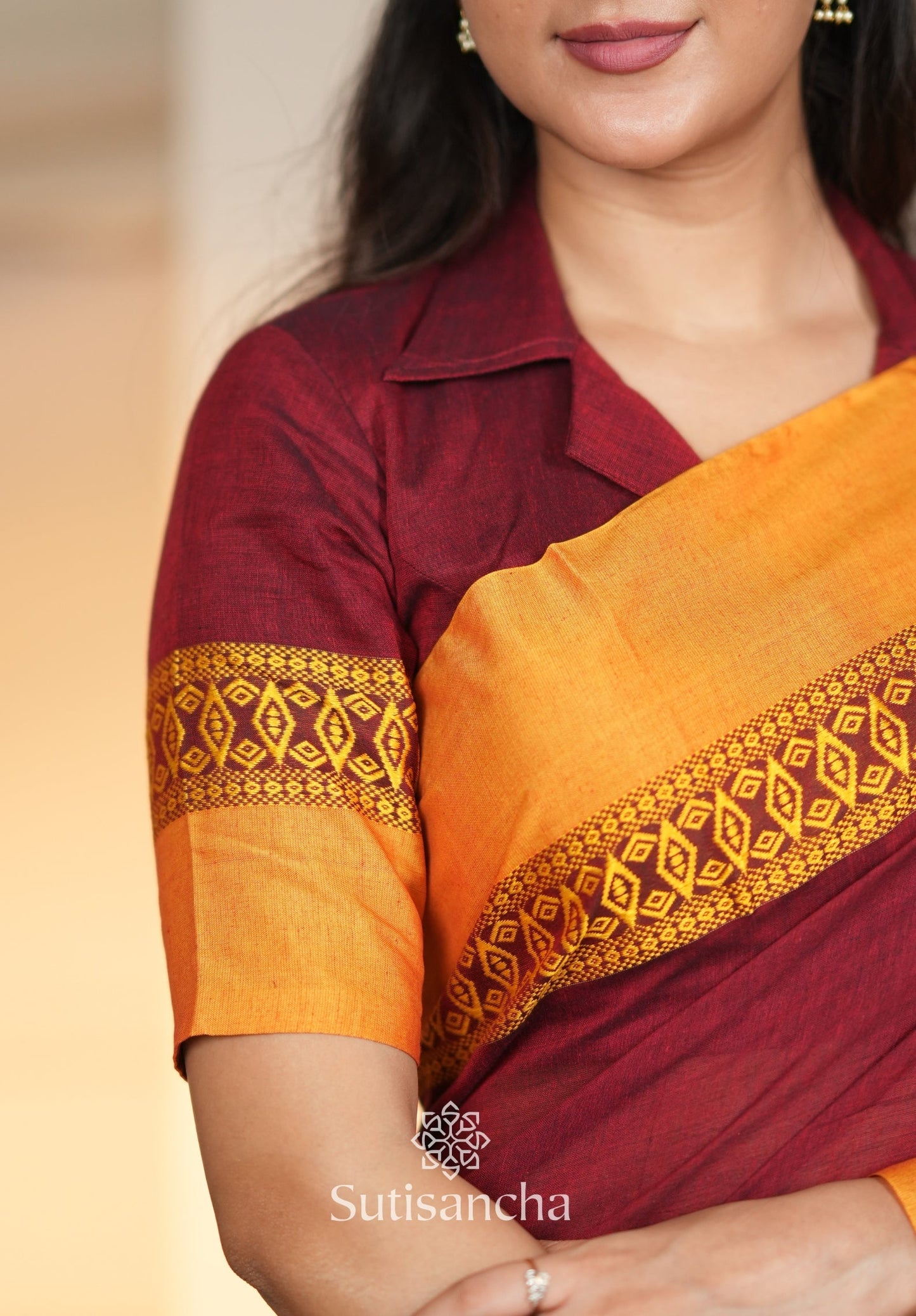 Dhiyona SS Timeless Weave Bengal Cotton Saree by Sutisancha