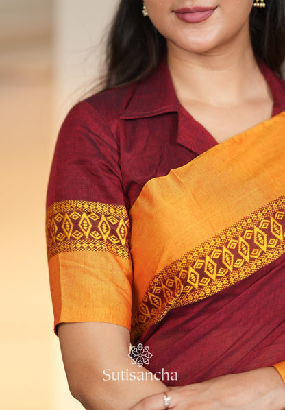 Dhiyona SS Timeless Weave Bengal Cotton Saree by Sutisancha