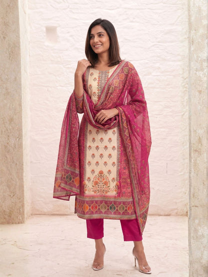 Shanti Rose Printed Suit set