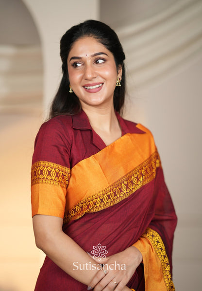Dhiyona SS Timeless Weave Bengal Cotton Saree by Sutisancha