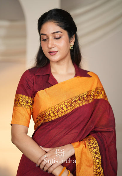 Dhiyona SS Timeless Weave Bengal Cotton Saree by Sutisancha
