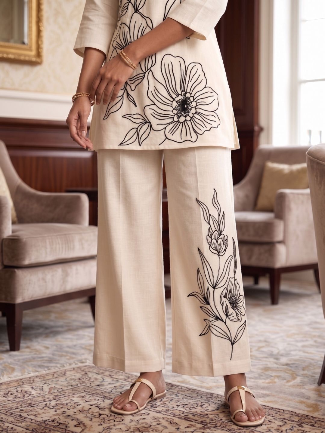 Asmi Frost Embroidered Co-ord Set