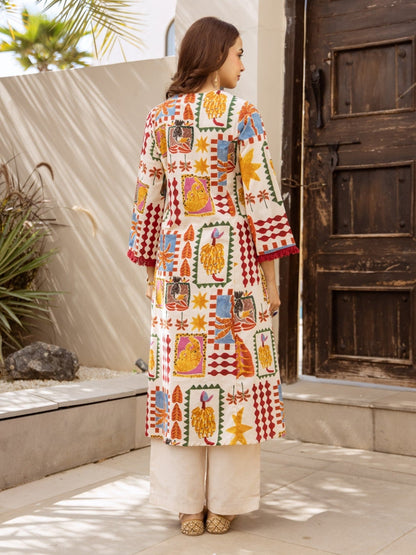 Karen Kaleido Cotton Kurta Pant Set