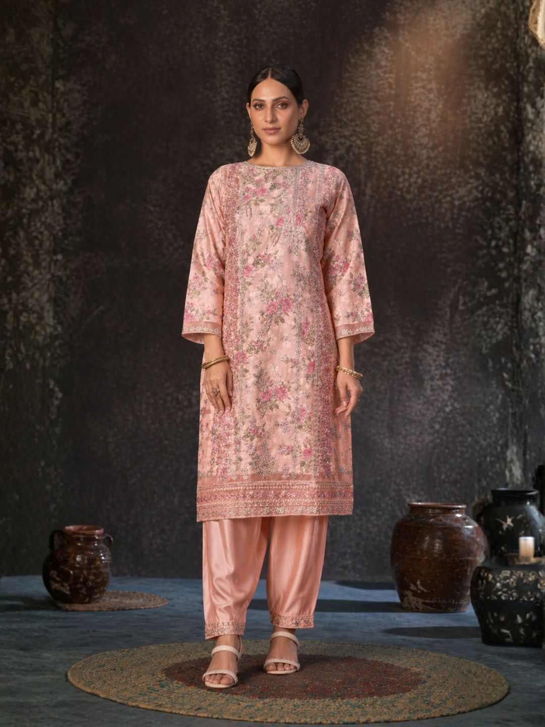 Mayuri Rose Full Work Suit Set