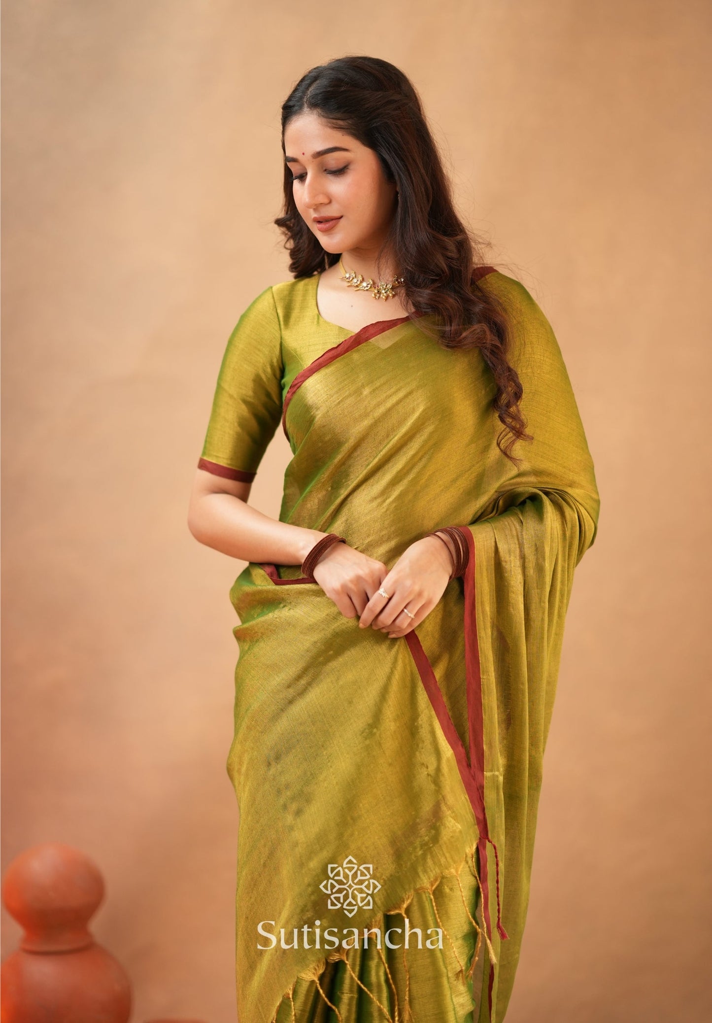 Dhiyona SS Woven Poetry Artisanal Handloom Tissue Cotton Saree