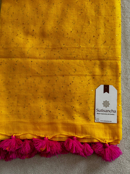 Dhiyona SS Sitaara Mul: Handwoven Sequin Elegance
