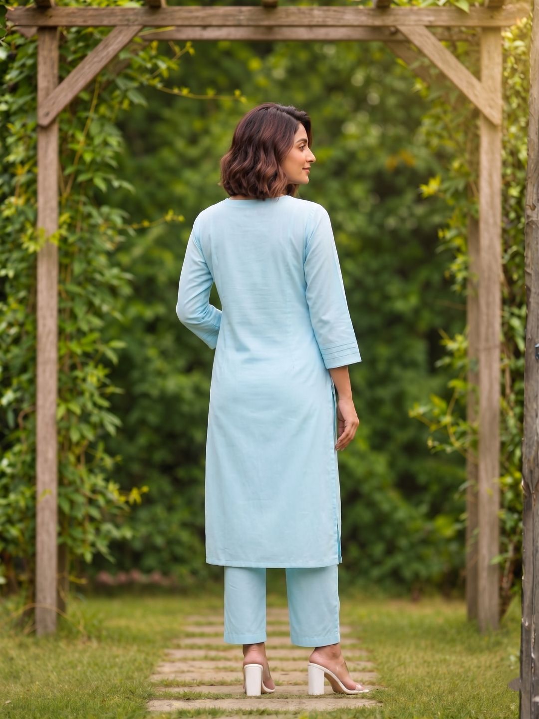 Shanti Tiffany Printed Work Suit Set