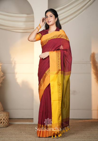 Dhiyona SS Timeless Weave Bengal Cotton Saree by Sutisancha