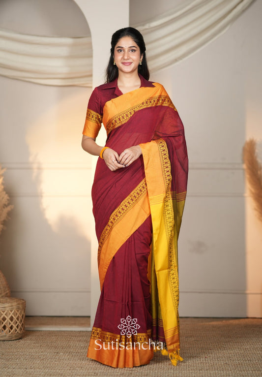 Dhiyona SS Timeless Weave Bengal Cotton Saree by Sutisancha
