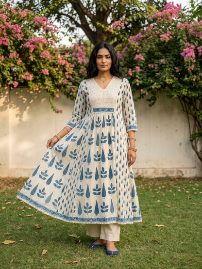 Swades parch cotton suit set