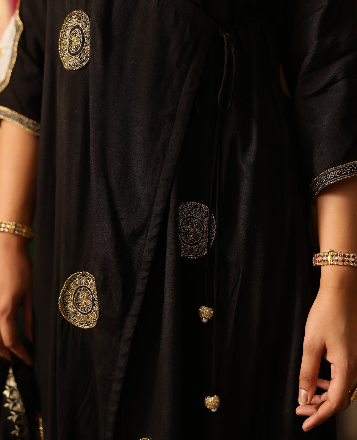 Raag Black Muslin Suit Set