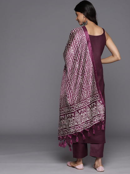 Dhiyona VR Women's Strap Kurta Paired With Tonal Bottom And Printed Dupatta