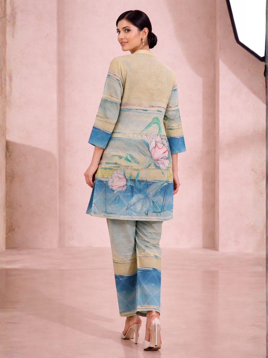Shanti Lime Printed Co-ord Set
