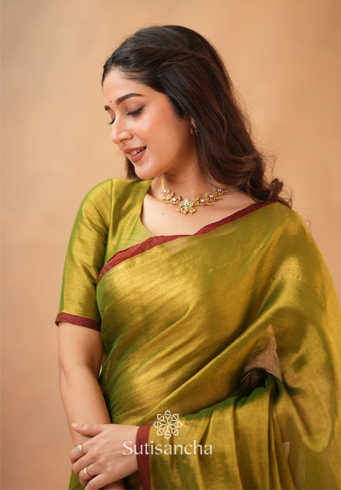 Dhiyona SS Woven Poetry Artisanal Handloom Tissue Cotton Saree