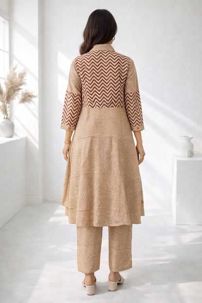 Surbhi Terra Printed Cotton Kurta Pant Set