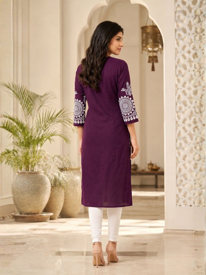 UMA VOILA EMBROIDERED KURTI