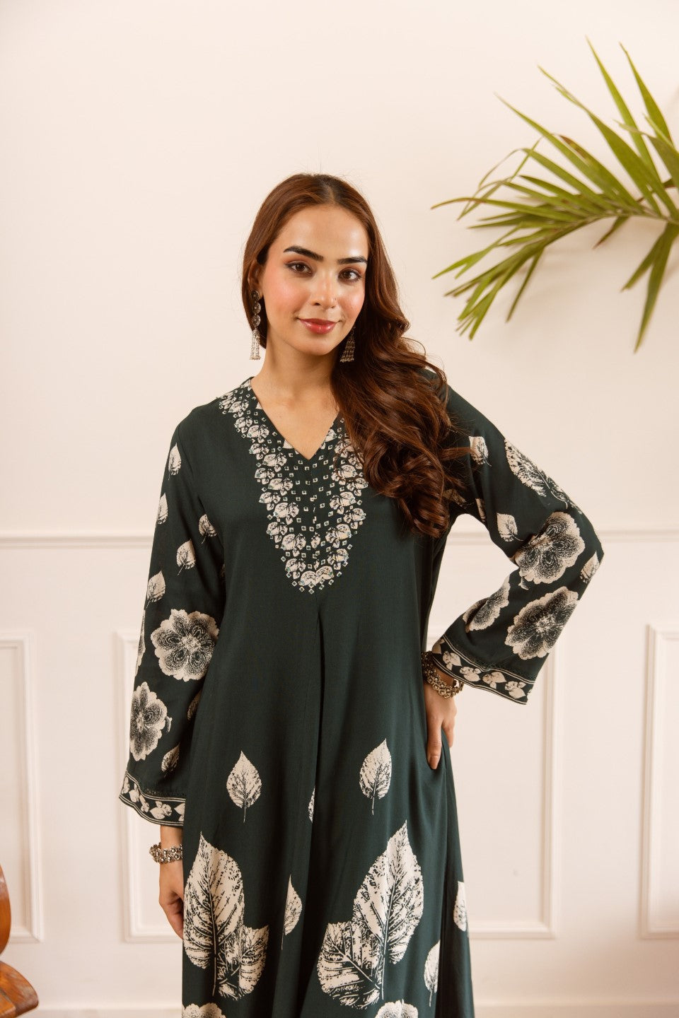 Karen pacific printed cotton kurta pant set
