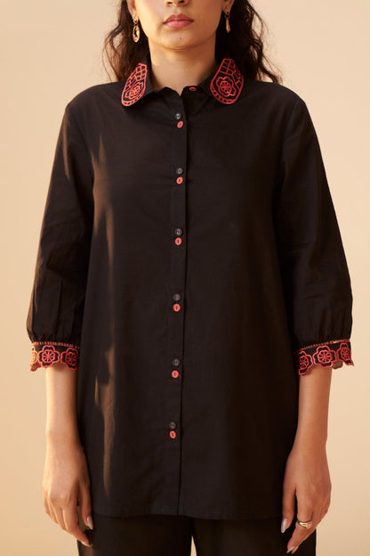 Tisca matte embroidery co-ord set