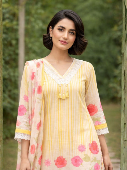 Punita Amber Cotton Suit Set