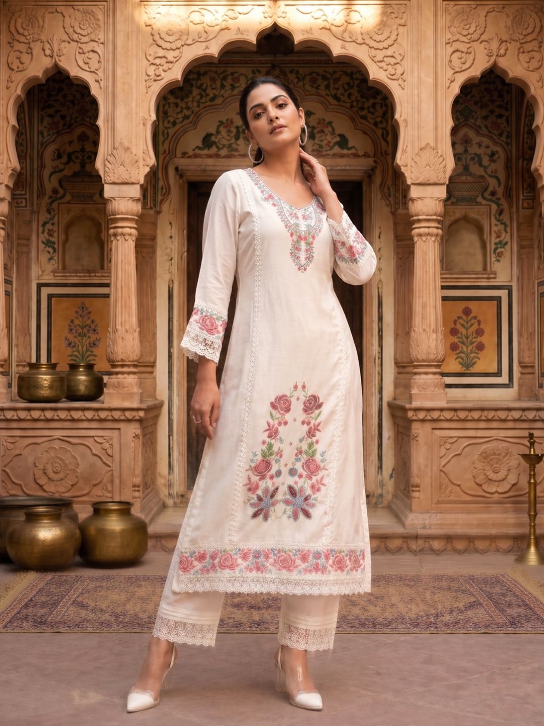 Nadira Misri Embroidered Lawn Suit Set