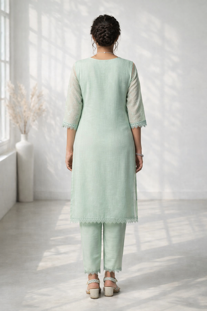 Anumeha moss full work co-ord set